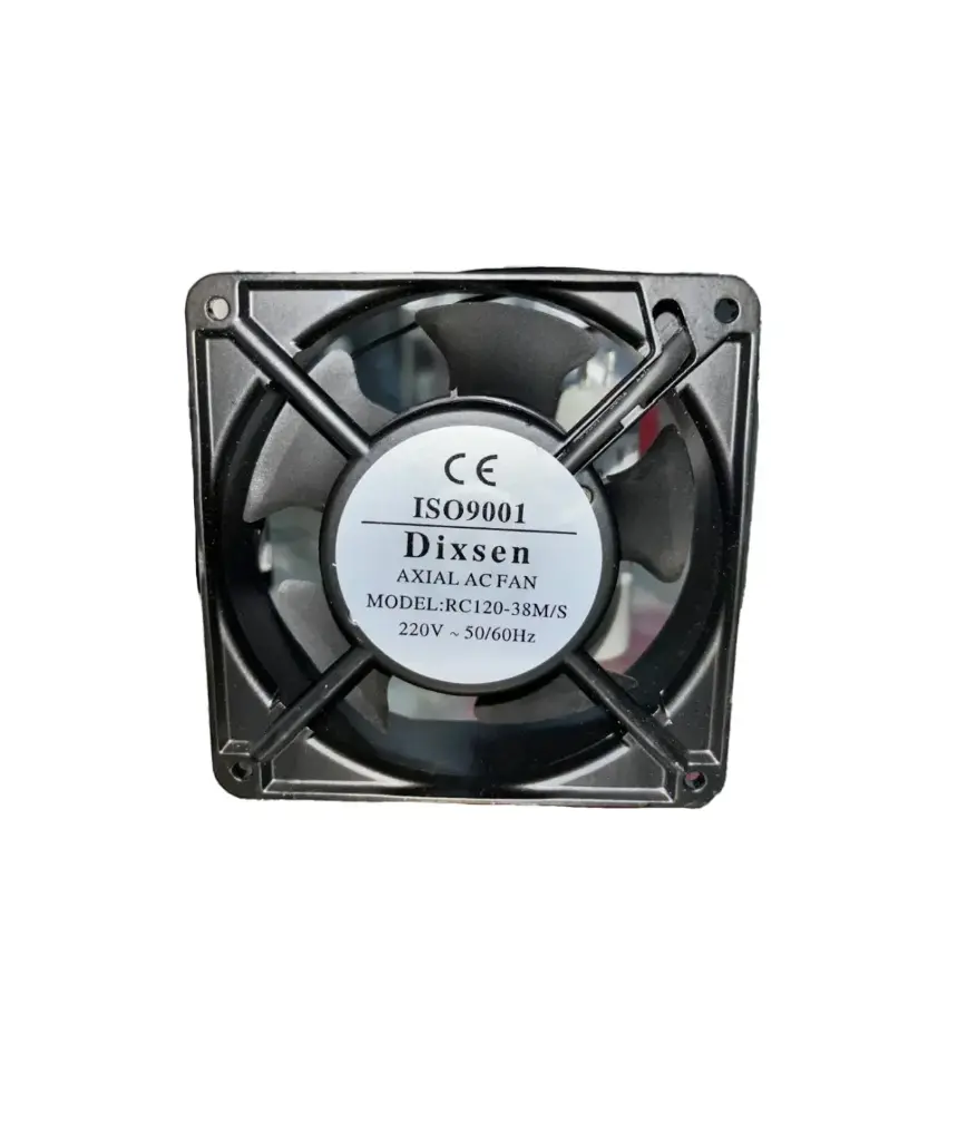 Ventilador cuadrado 220v negro DIXSEN  (120x120x38mm)