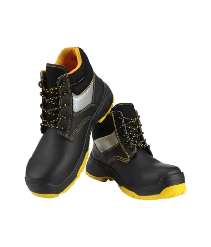 BOTA Punta/Policarb. # 43 DEPORTIVO PIEL negro/amarillo