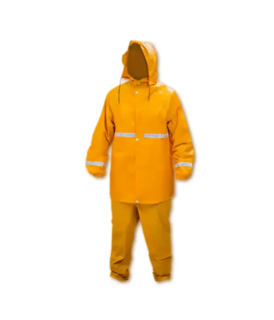 Encauchado 2pz TALLA L JEM Amarillo c/reflectivo