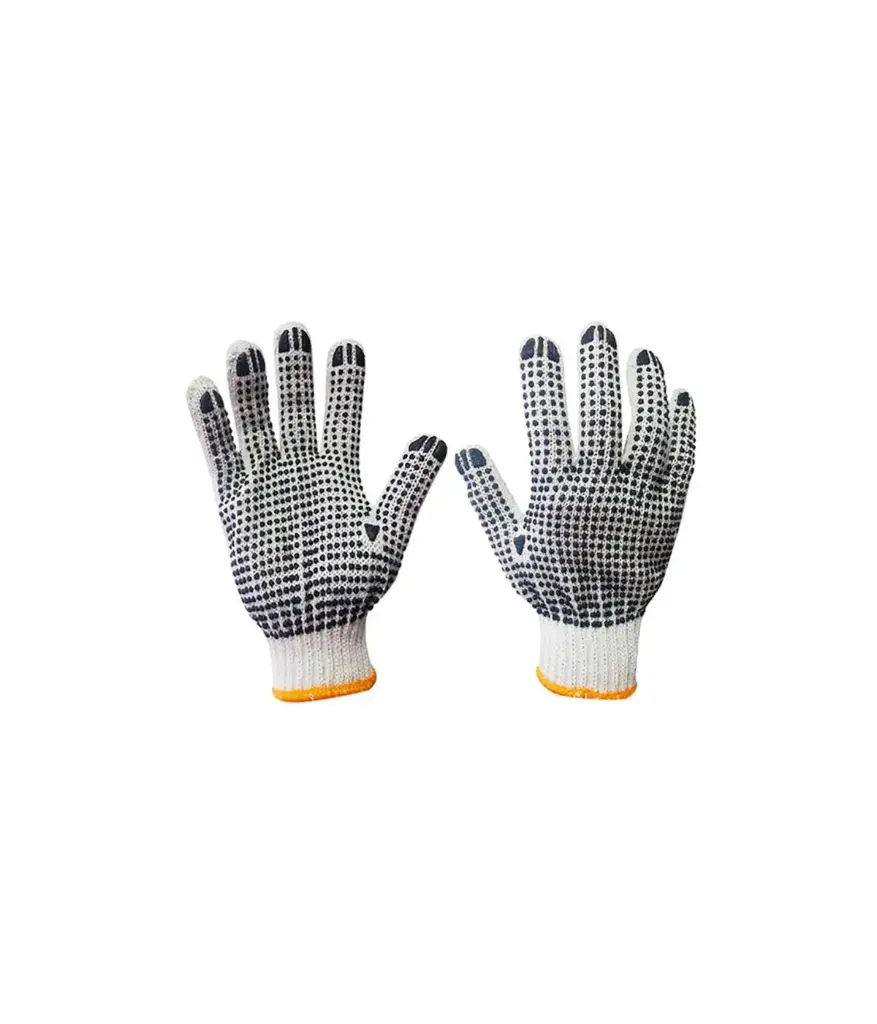 Guantes de algodon c/puntos PVC de ambos lados MASTER