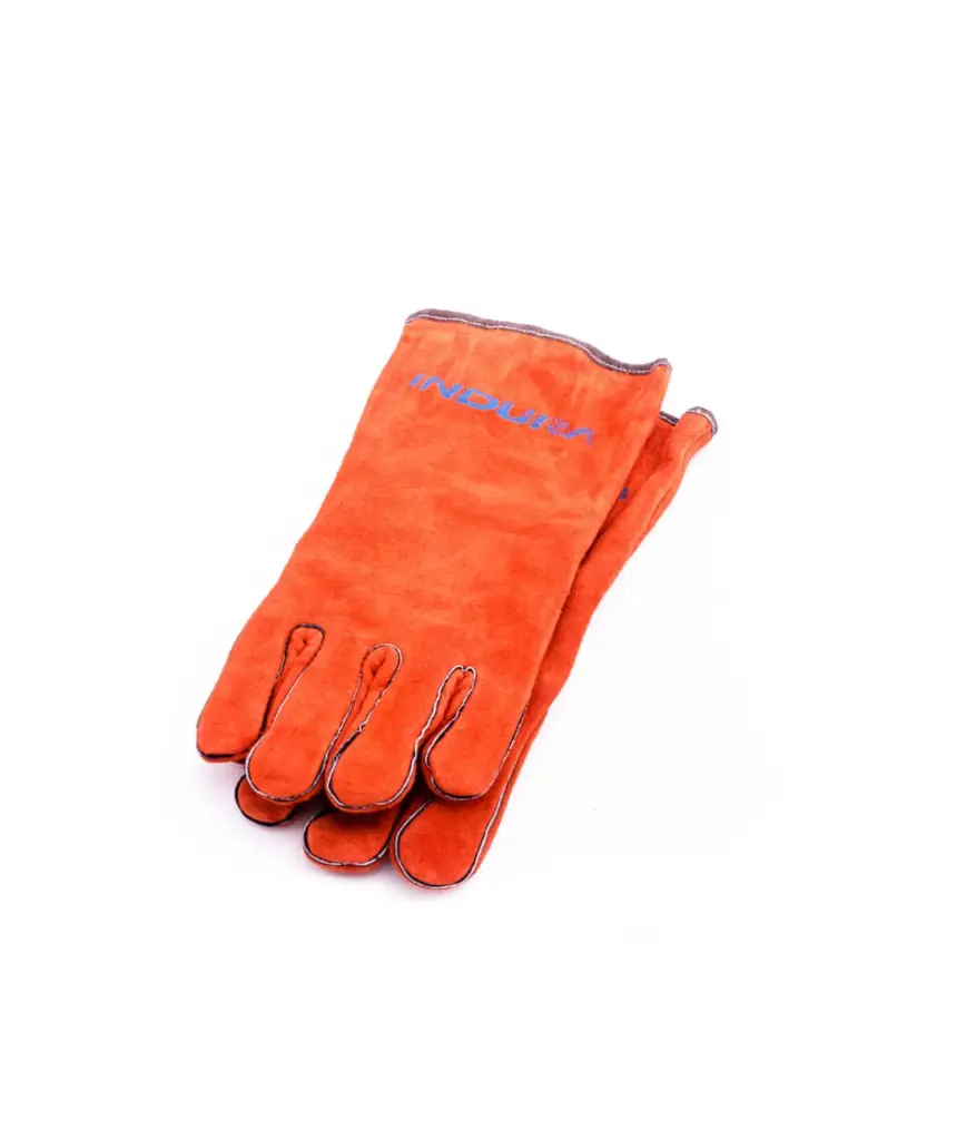 Guantes de cuero 13" p/soldar plomo/naranja API