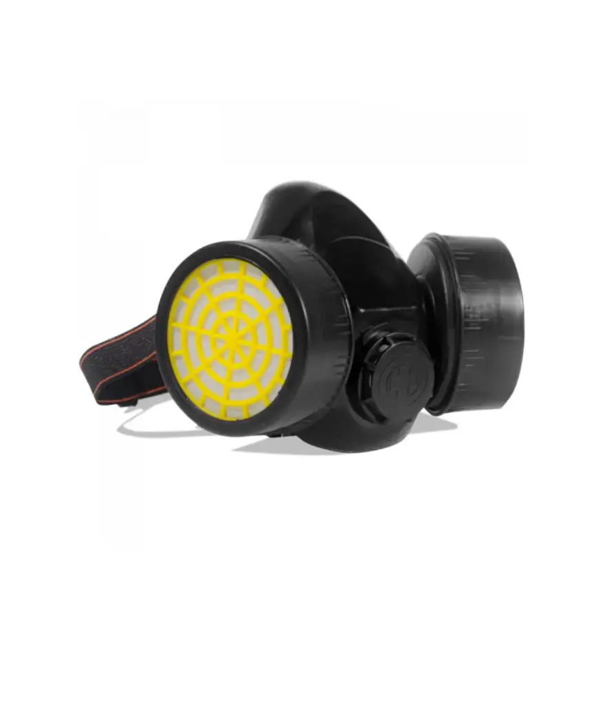 Mascarilla industrial RESPIRATOR doble con/filtro p/quimico (REF.SLR-KZ-4)(GA-SI-2)