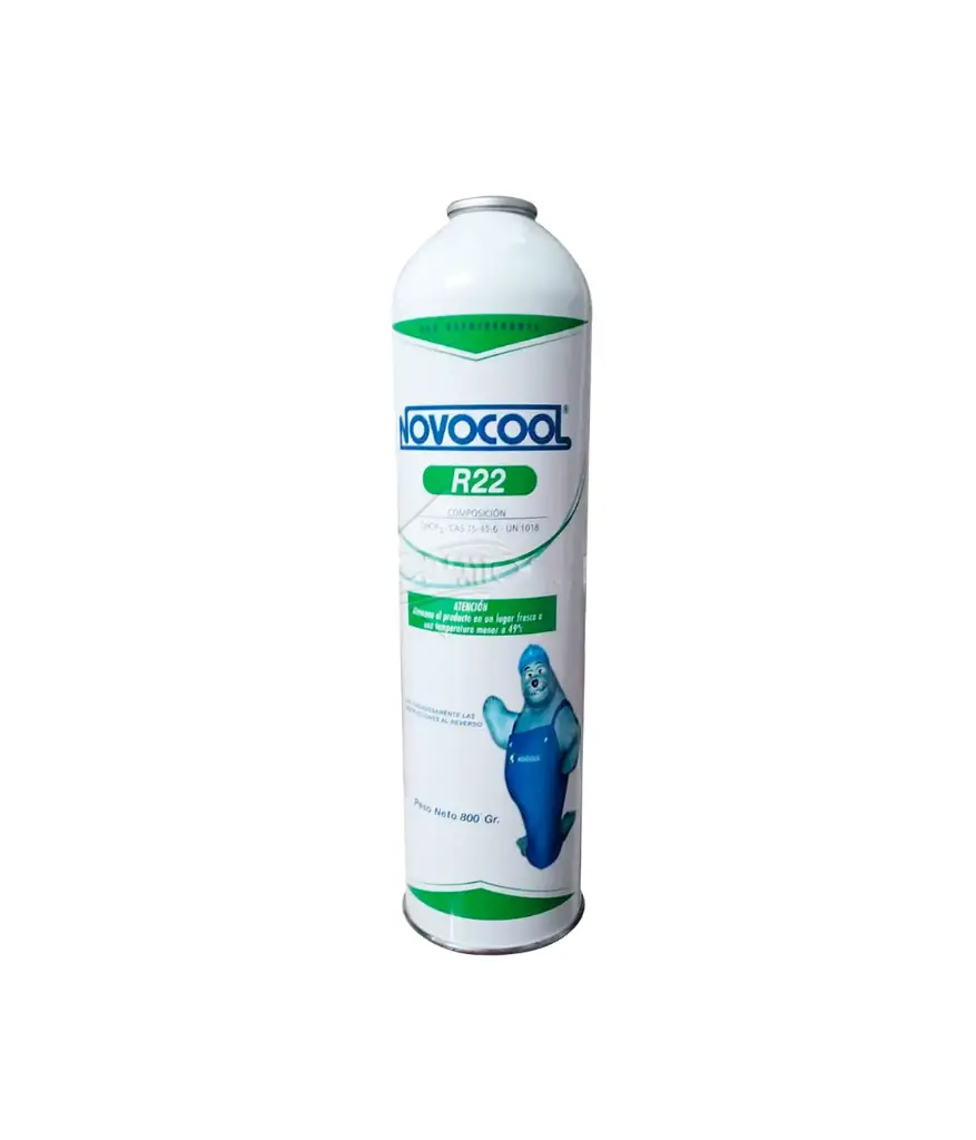 Refrigerante R-22 NOVOCOOL 800GR SPRAY s/valvula