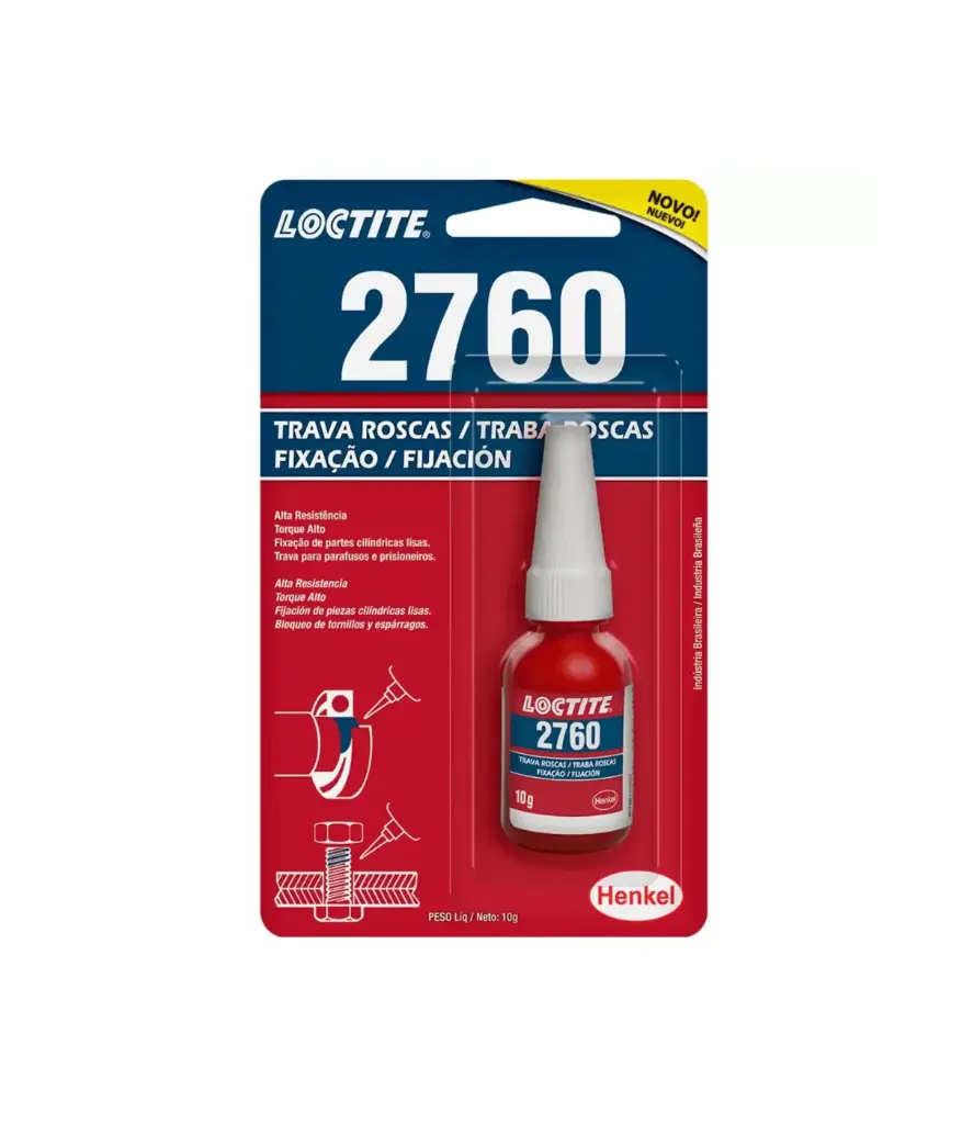 Fijador d/pernos rojo 2760 10g LOCTITE