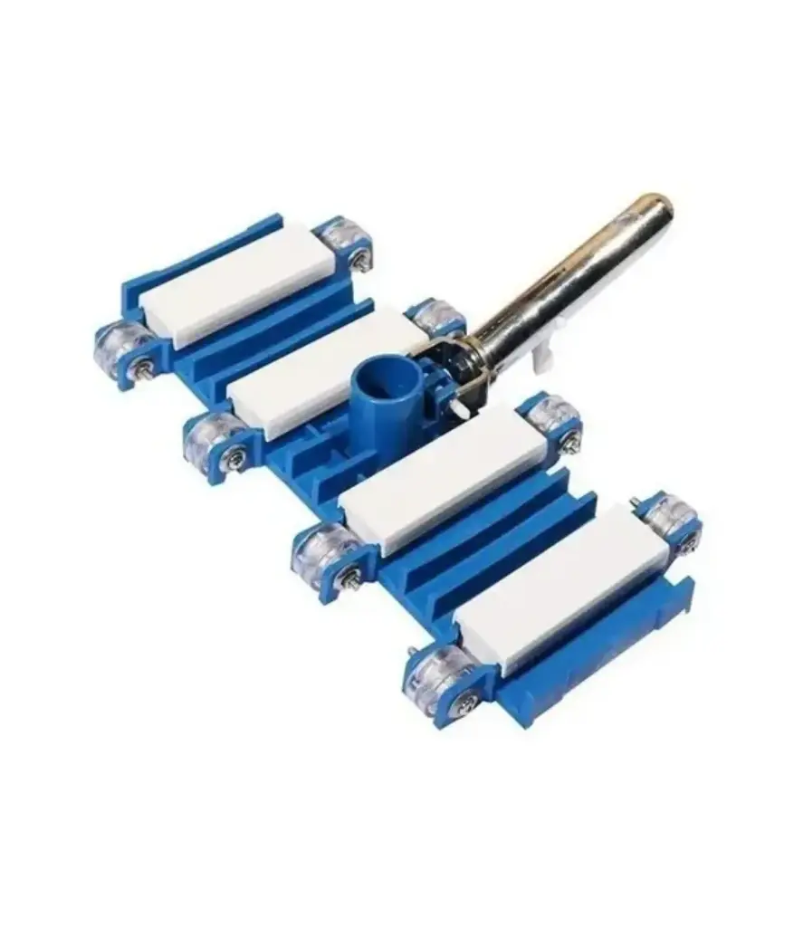 Aspiradora de rueda Flexible 14" azul/blanco mango pvc