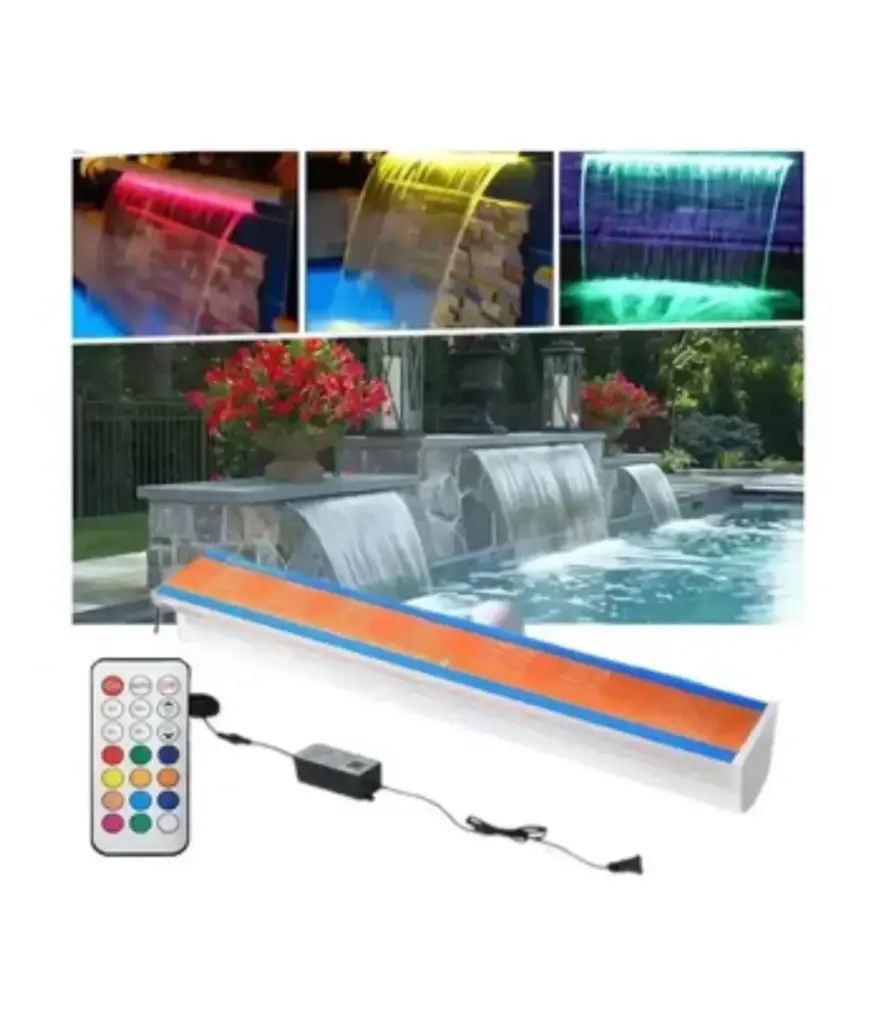CASCADA DE 60 CM Multicolor c/control y transformador (WATERPRO)