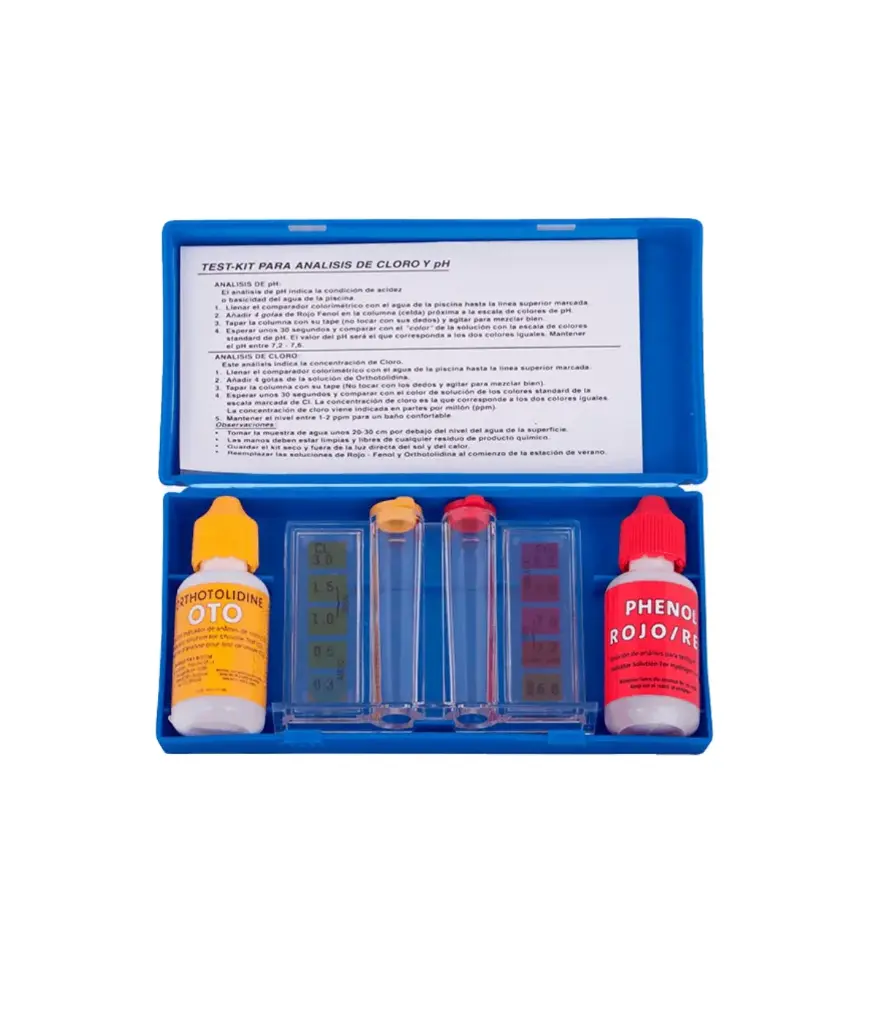 TEST COMPROBANTE D/ PH-CL ideal p/piscina