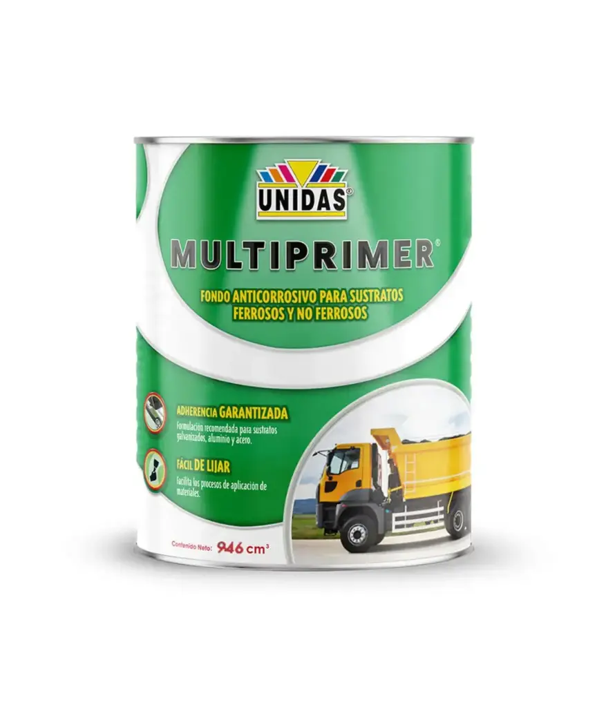 Pintura MULTIPRIMER gl verde UNIDAS FONDO CROMATO