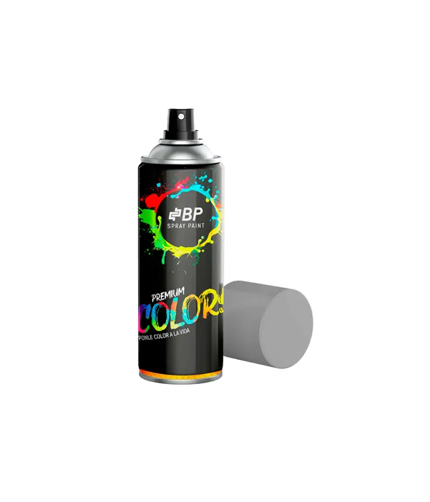 Pintura Spray Aluminio Premium Alta Temperatura 400ml BP