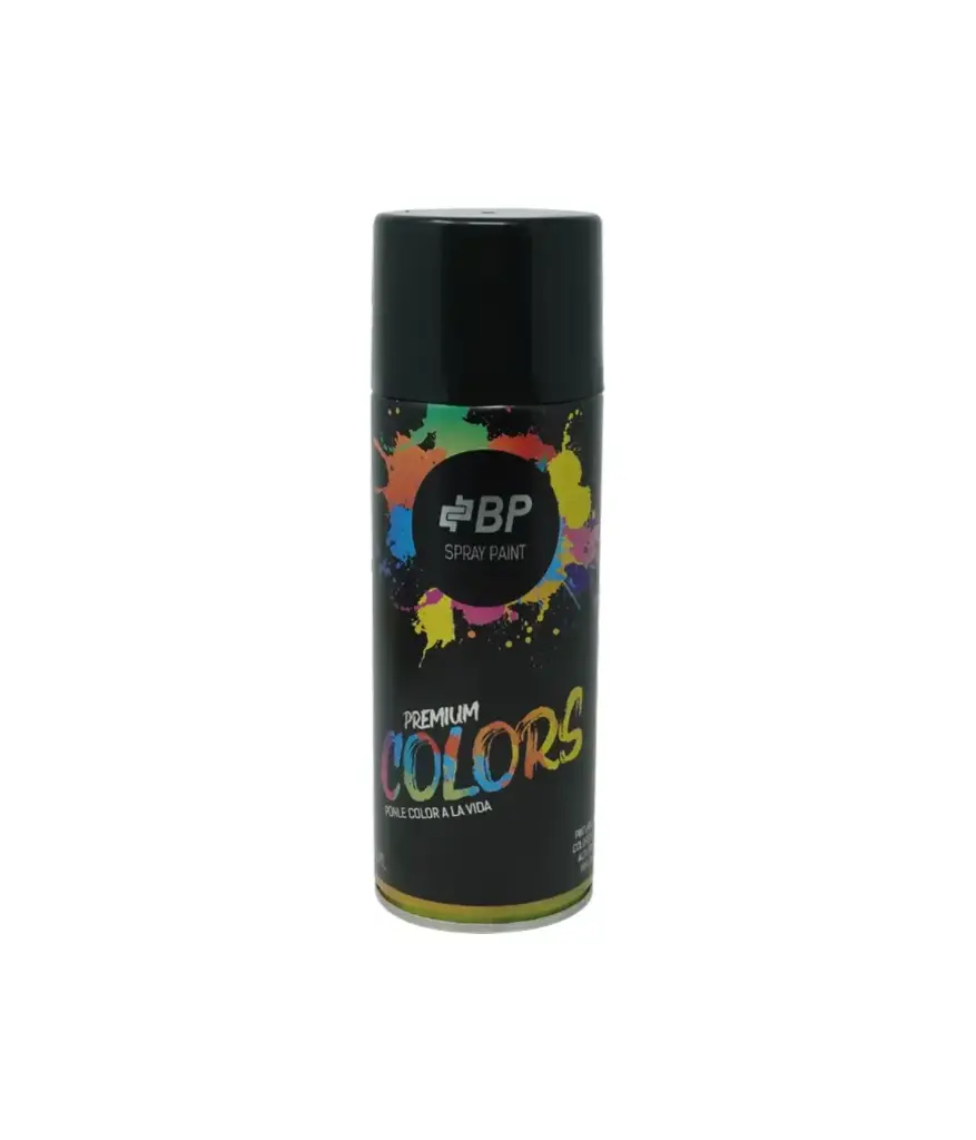 Pintura Spray Negro Brillantre Premium 400ml BP PSBPNB