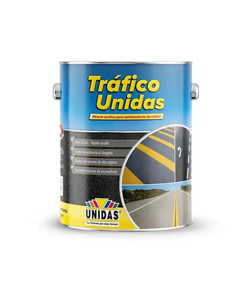 Pintura Trafico Amarillo Acrilica GL UNIDAS (1121A)