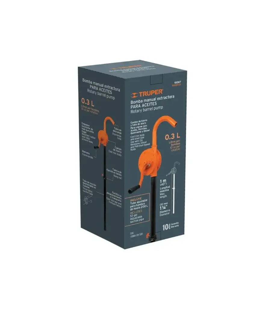 Bomba MANUAL P/ACEITE 1 1/4" TRUPER
