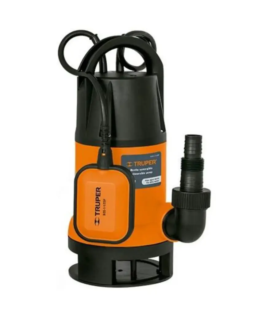 Bomba sumergible 1.5HP 110V agua sucia 1100W TRUPER