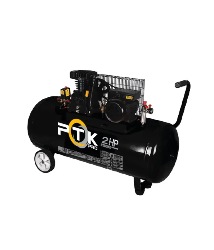 Compresor de aire c/banda (tanq. 100Lts) 2HP 110V PTK