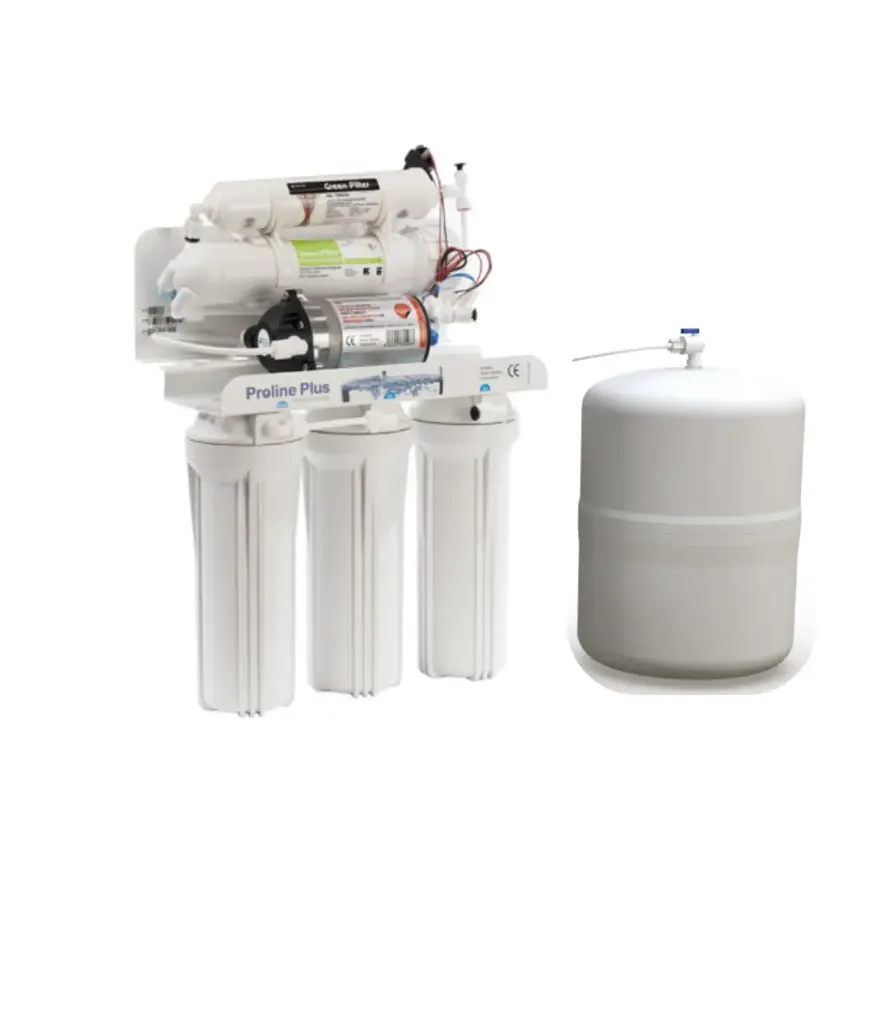 Equipo purificador agua 75GPD 5P c/filtro UV PROLINE PLUS (PHILIPS-6W UV)