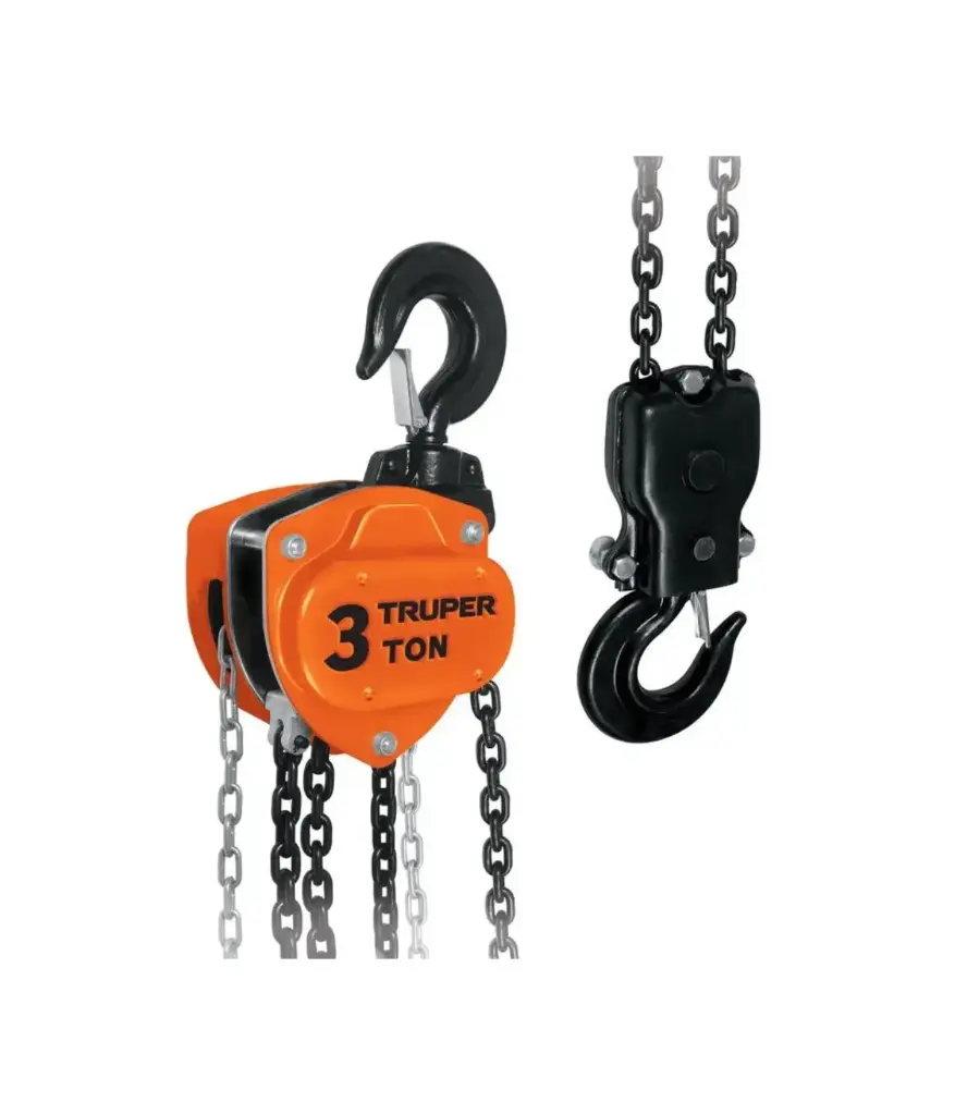 Tecle d/cadena 3 TON. TRUPER