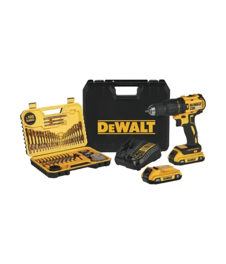 Taladro 1/2 DEWALT Inalamb. Percut. 20V 1750rpm + Accesorios (DWDCD7781S2A-B3)
