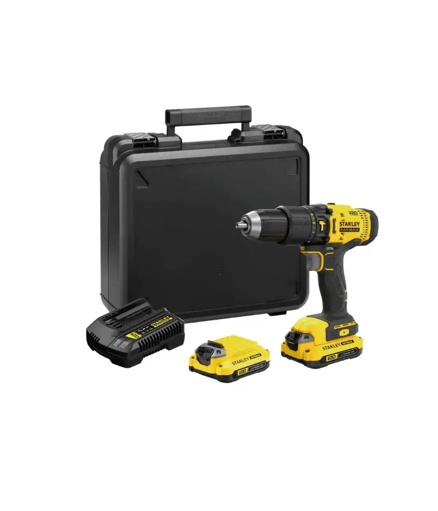 Taladro 1/2 STANLEY Inalamb. Percut. 20V 1500rpm c/2 bateria (SCD711C2K-B3)