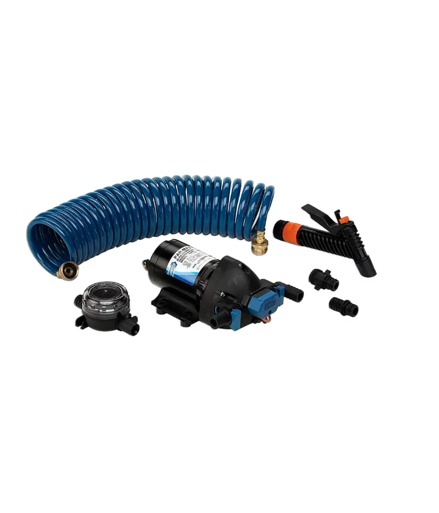 Bomba presion 60PSI 12V 15AMP 4.0 GPM C/AUTOMATICO PARMAX (Q401J-118N-4A)