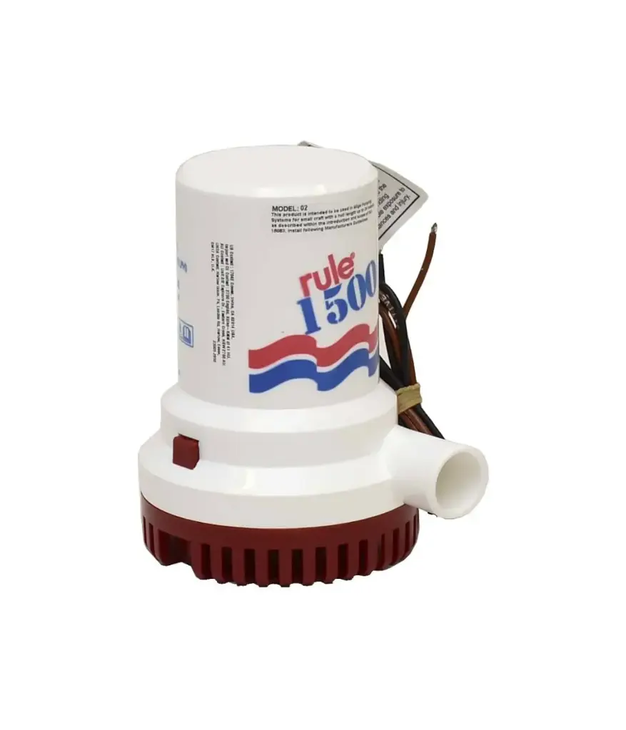 Bomba Sumergible Rule 1500 GPH/12V  4.8 AMP
