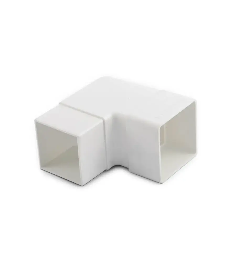 Canal Codo bajante 90° PVC p/canal agua lluvia (unidad)