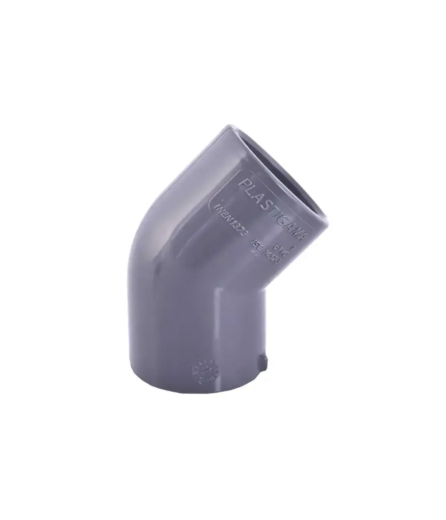 Codo desague 110mm x45° Plastigama