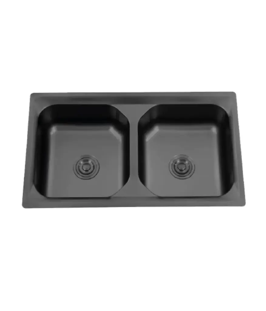 Lavadero freg Doble 85X50Cmx0,6Mm Negro LUXE (YTHD8550C)