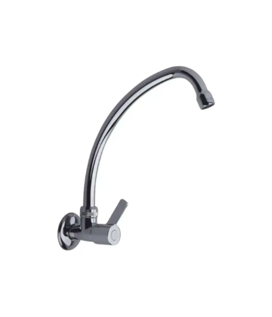 Valvula de cocina pico ganzo 1/2" RHIBAY p/pared paleta (RB-804/RB-805))