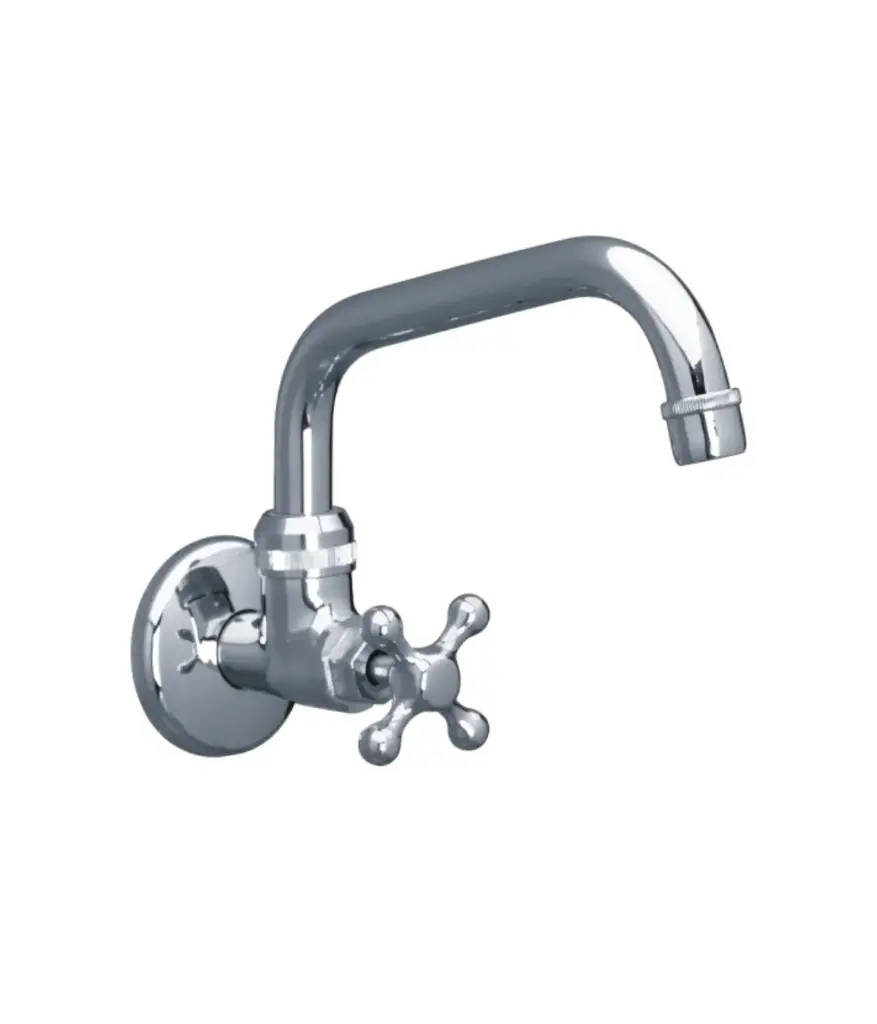 Valvula de cocina pico U-tipo cruz FV p/pared E420.01/13CR