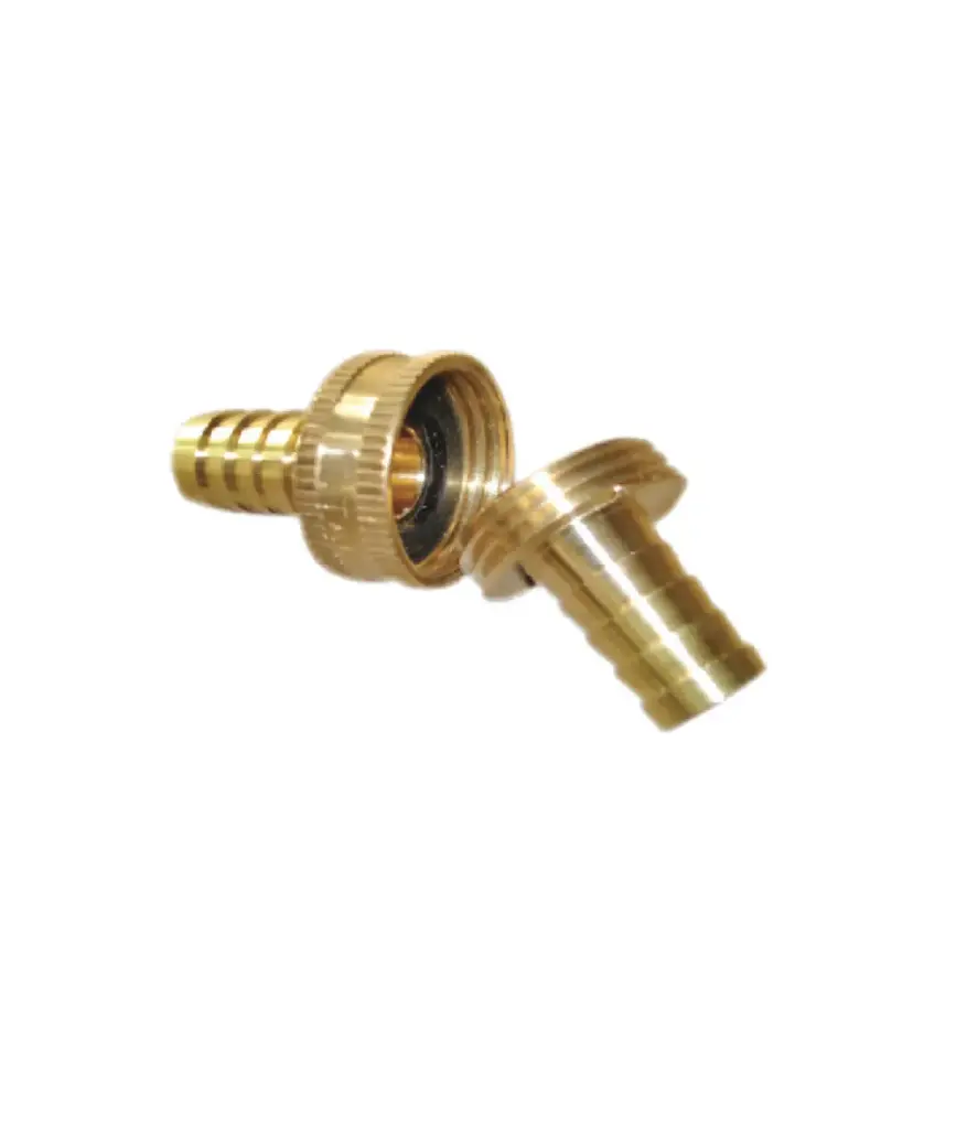Union bronce p/manguera (3 pzas)