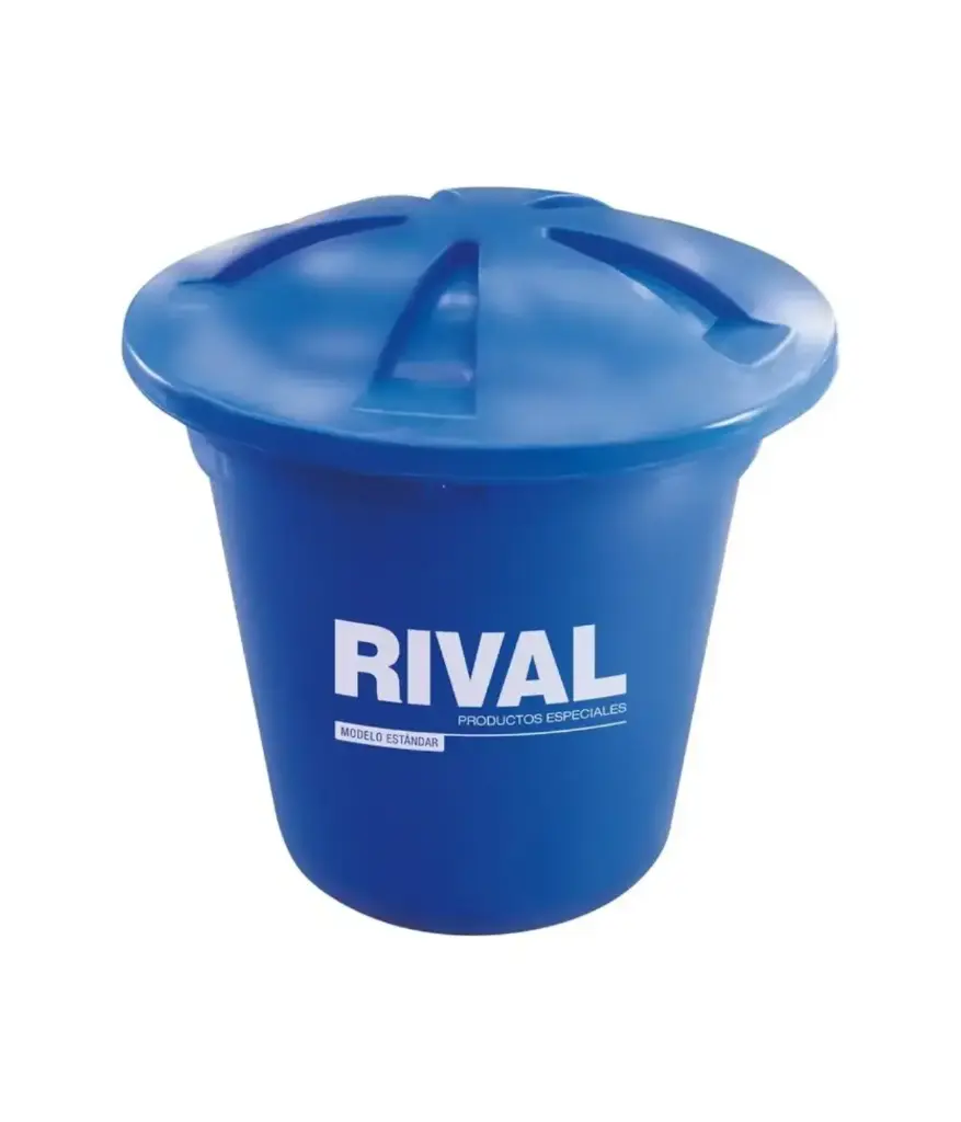 Tanque t/vaso plastico 500lt c/tapa (kit 1/2) RIVAL