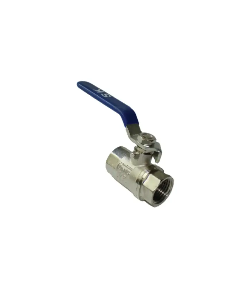 valvula de bola 1/4" p/total Acero Inox.