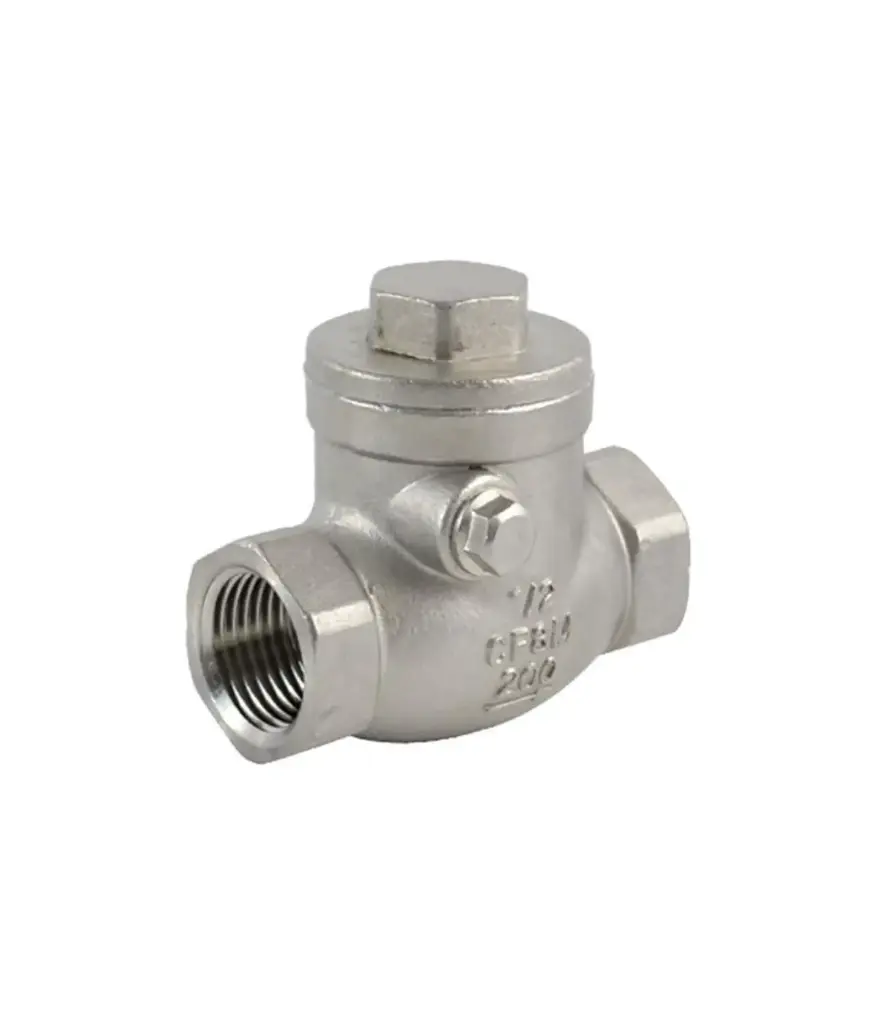 valvula cheque horizontal Acero Inox 200 1/2"  en T