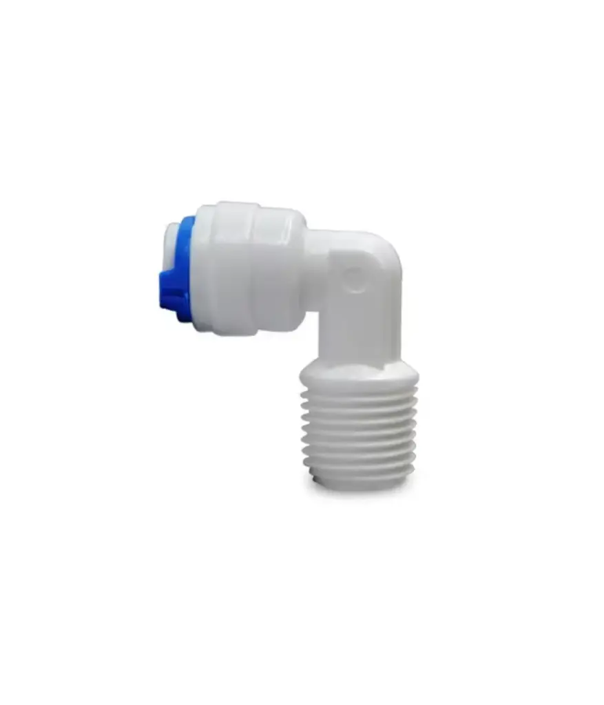 Repuesto Purif Agua UV codo plast. 1/4 x 1/4 mang. (Acople)