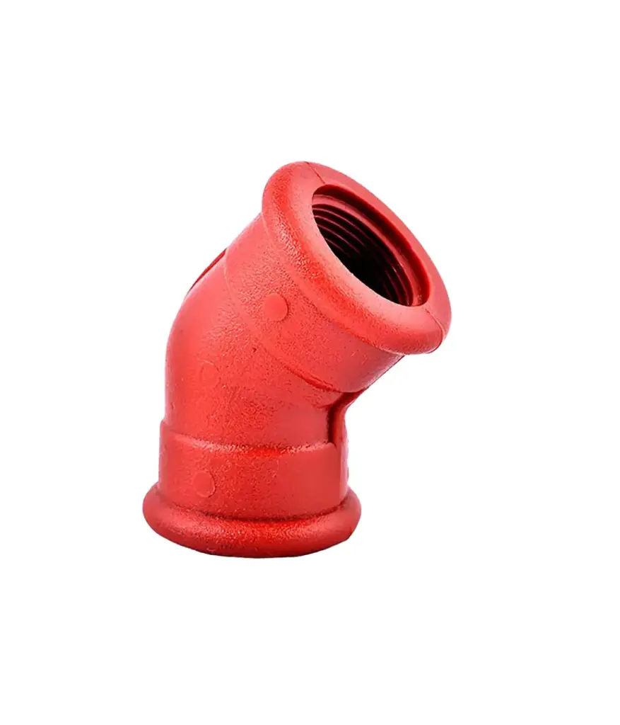 Codo roscable PP 1" x 45°