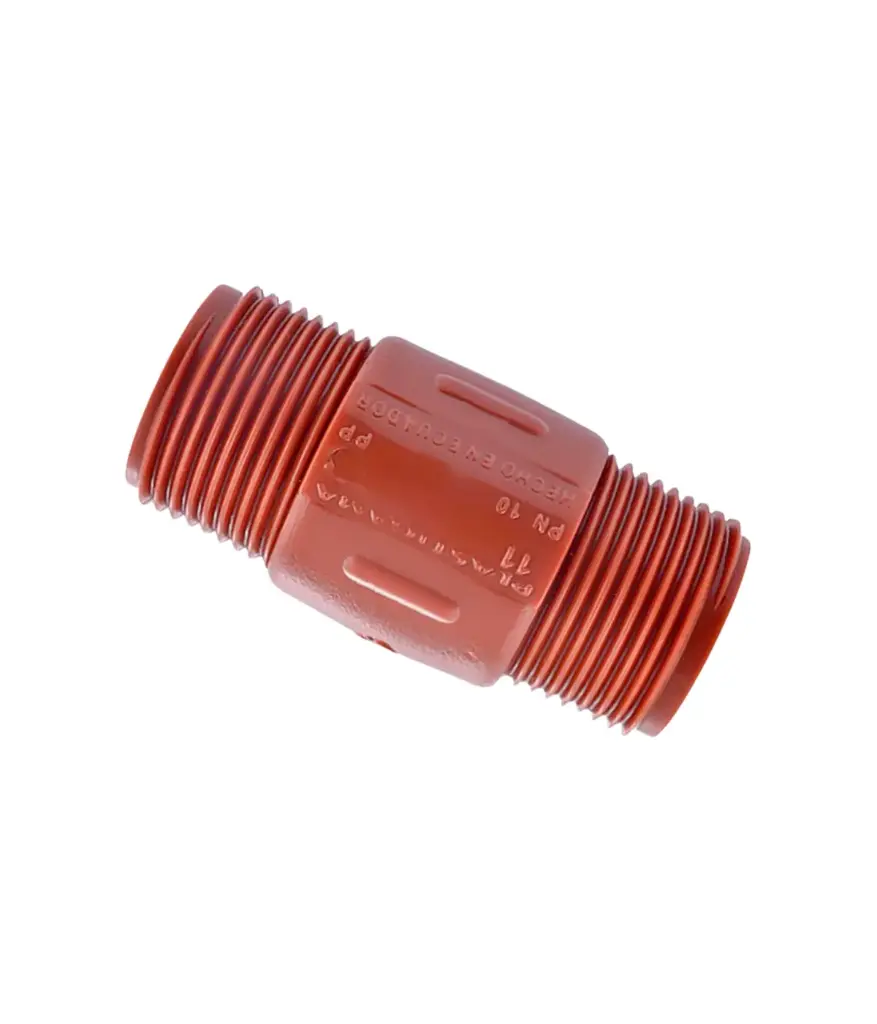 Neplo roscable PP 1/2" x 6cm