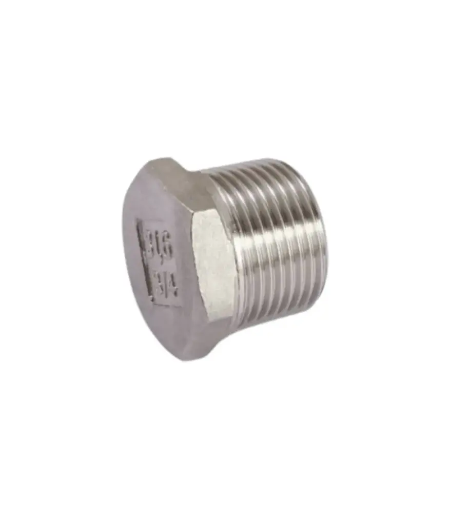 Tapon macho Acero Inox. 2"