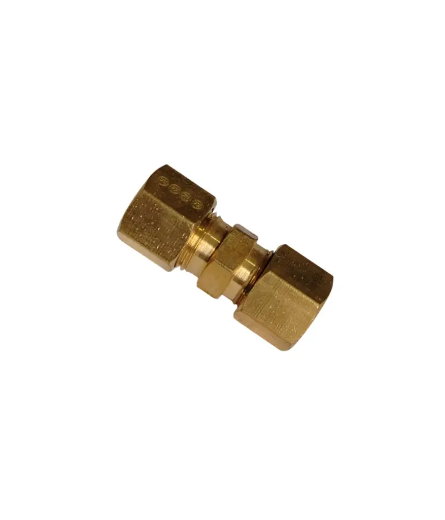 Union bronce p/cañeria 1/4"