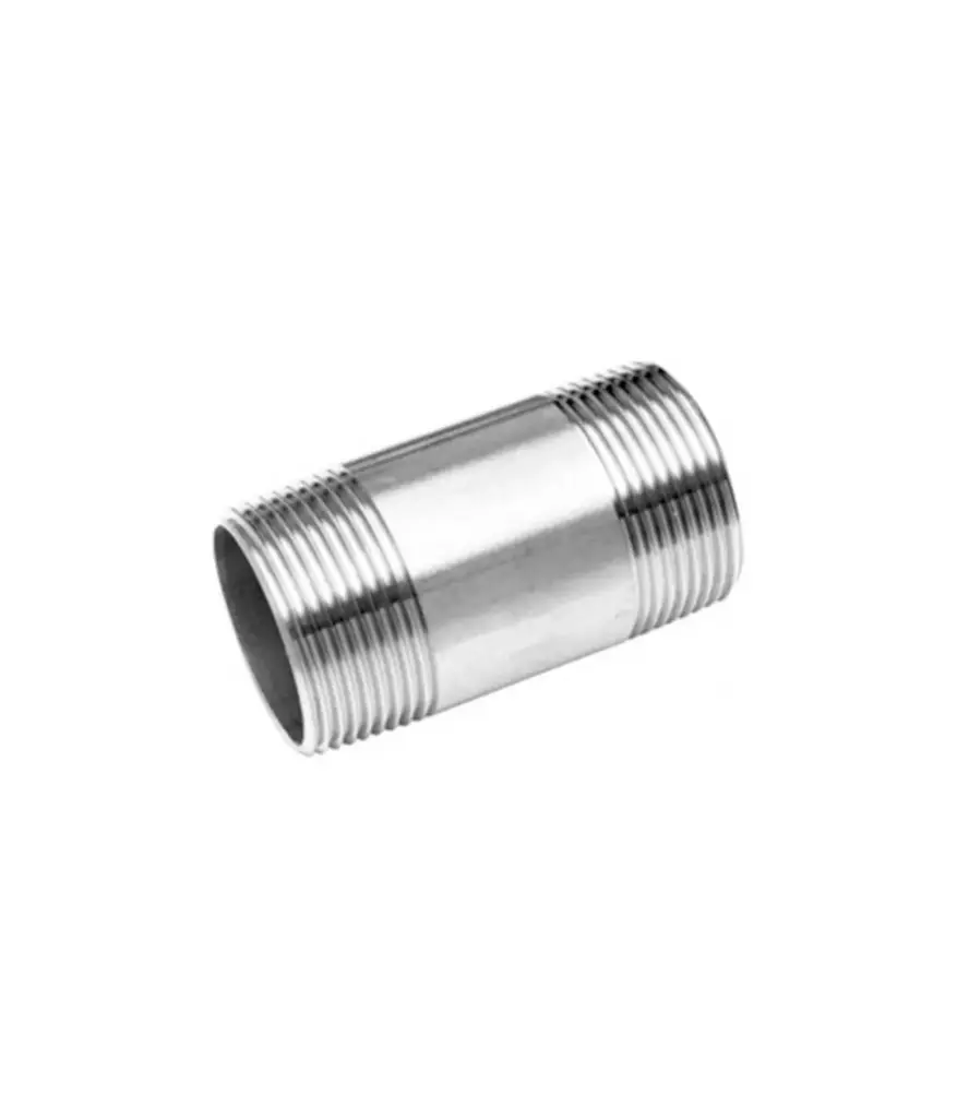 Neplo galvanizado 3/4" con cintura/CORRIDO