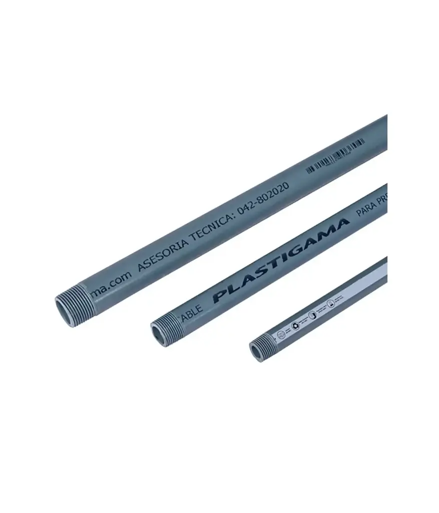 Tubo roscable 1 1/2" pvc plastigama