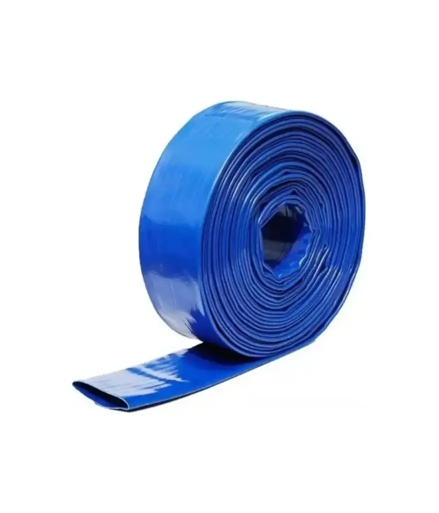 Manguera caucho lona 2" descarga (mt) azul JEM /rollo 100 metro