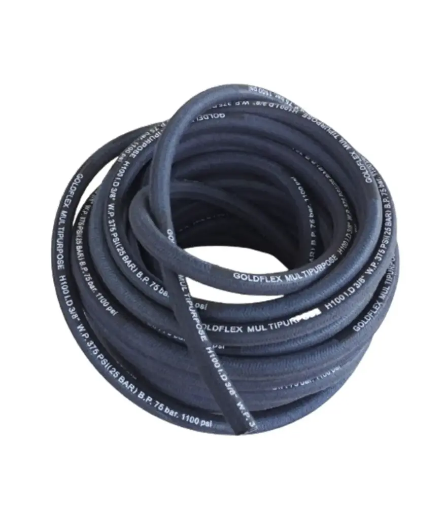 Manguera HIDRAULICA caucho lona 3/4" negra GOLFLEX