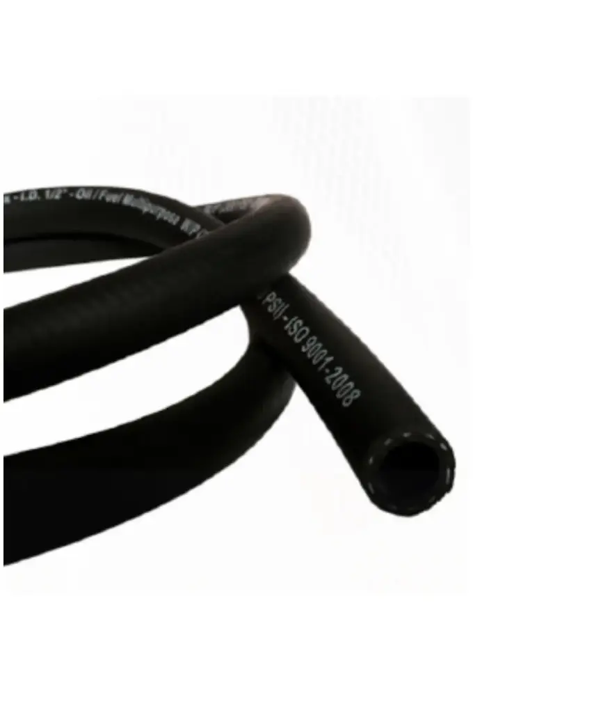 Manguera caucho 1" p/agua-aire 300PSI mt /rollo 25 metro