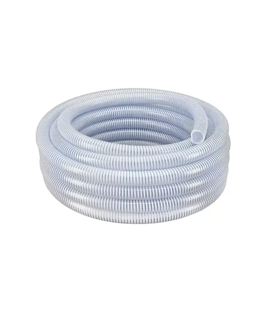Manguera transparente anillada 1 1/4"  HI-FITT (MT) /rollo 25 metro