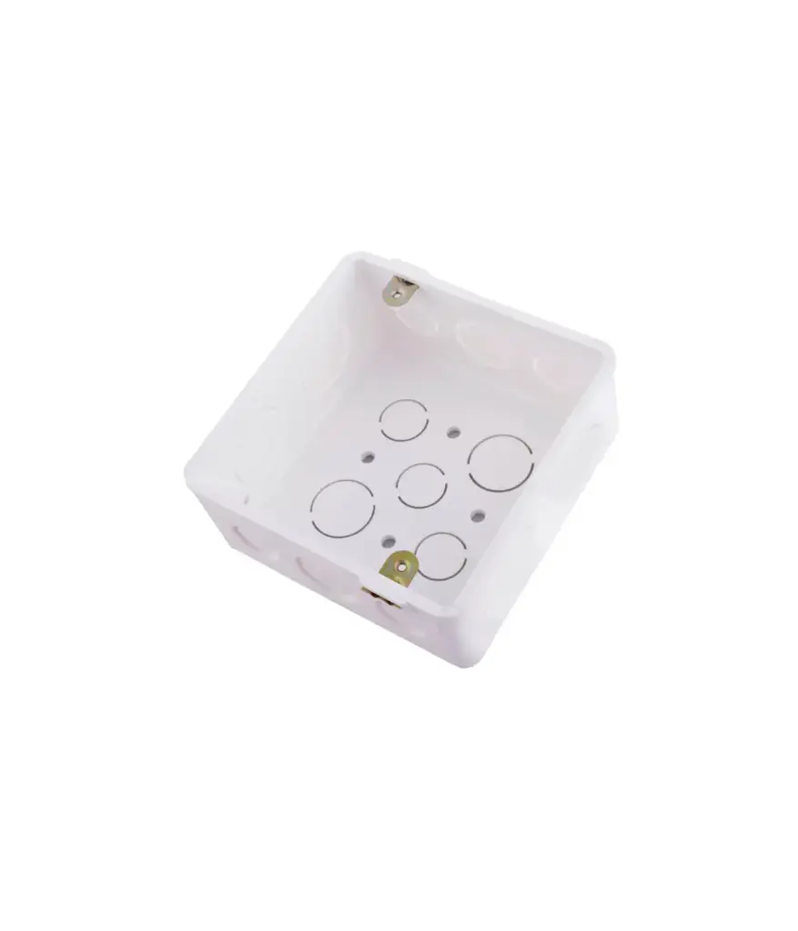 Caja cuadrada 4*4  BLANCA PLASTIGAMA