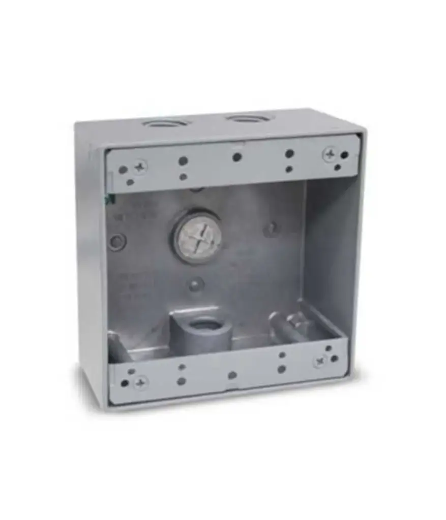 Caja cuadrada 4*4 p/interperie 1/2" (4salida) MAVIJU TGB50-4 metal