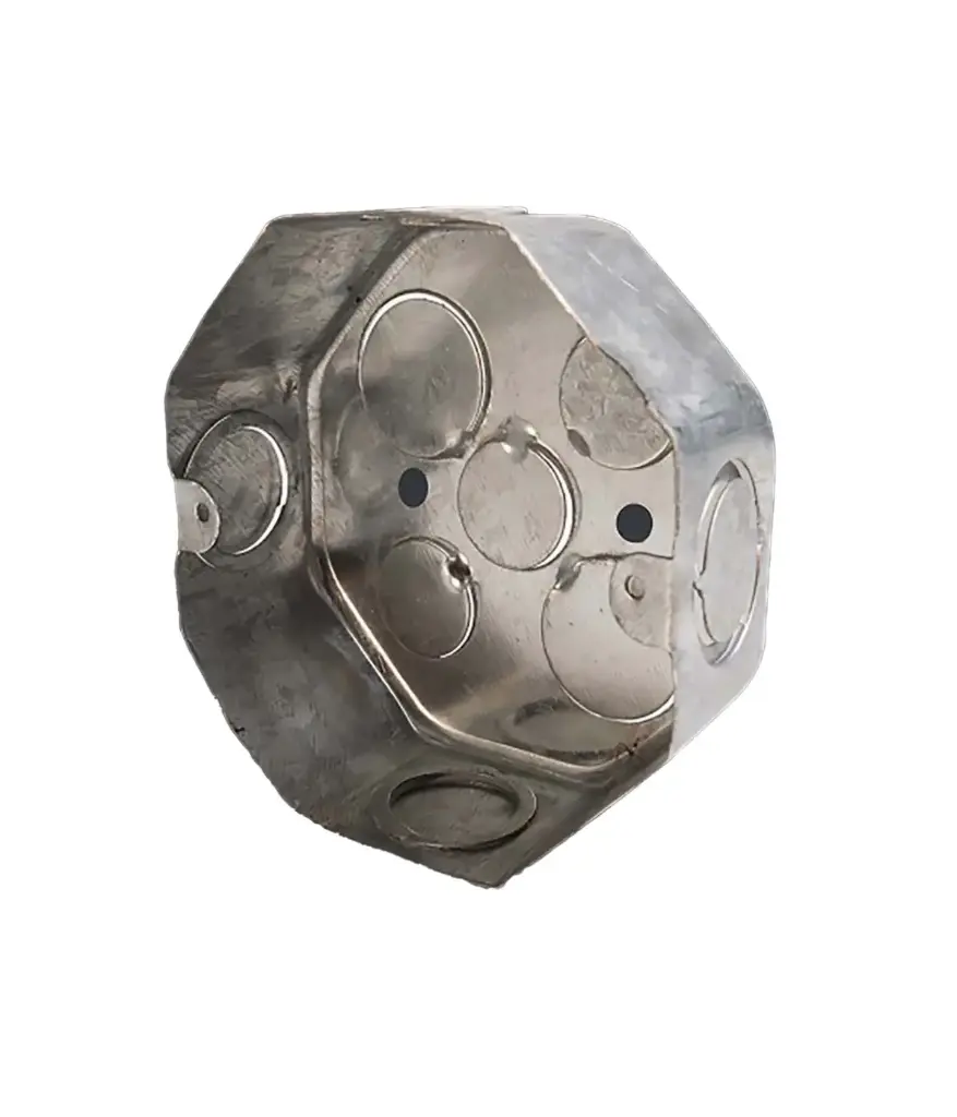 Caja octogonal grande metalica