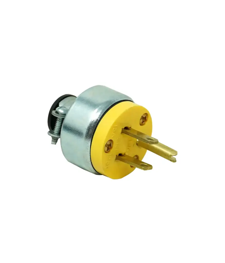 Enchufe caucho triple 125V-15A