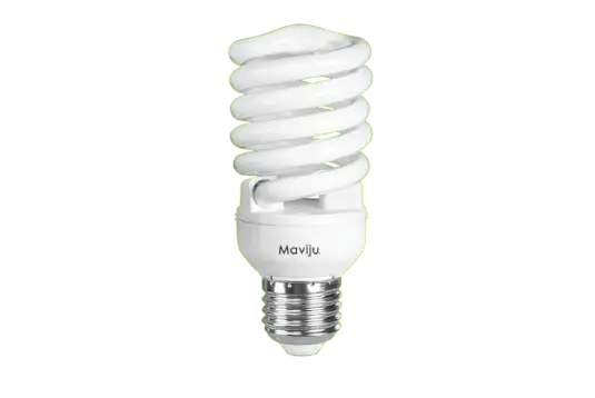 Foco ahorrador 7w  Espiral MAVIJU luz calida
