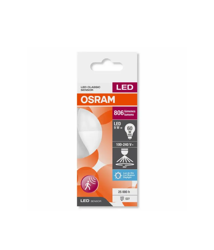 Foco LED 9W 127V/E27 OSRAM LUZ CALIDA